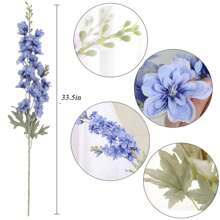 1/2/3 件人造花 33 英寸丝绸花长茎假花适用于 DIY 花墙、场景布置、客厅和卧室花瓶插花、婚礼、派对装饰、办公桌装饰。秋季和春季叶收获、房间装饰、家居装饰、厨房装饰、婚礼装饰、餐桌装饰、中心装饰、办公室装饰、花园装饰、户外装饰