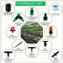 Adjustable Flow Garden Drip Irrigation System, Automatic Watering System, Made Of Plastic Material, No Need For Electricity, Universal Connection Thread, Water-Saving Spraying Device, Suitable For Gardens