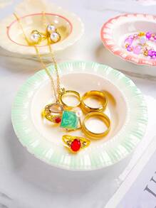 1pc Ring Storage Tray, Creative Jewelry Storage Tray, Jewelry Tray, Ring Necklace Earrings Storage Tray, Cosmetics Storage Tray, Watch Bracelet Storage Tray, Hairpin Lipstick Storage Tray, Girl Gifts