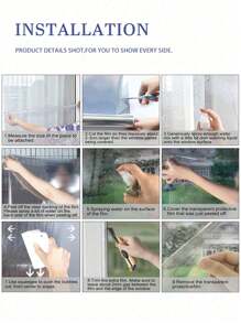 Film teint de fenêtre à sens unique Vie privée de jour Miroir réfléchissant Autocollant de fenêtre Blocage du soleil Film isolant thermique Contrôle de la chaleur Teint de fenêtre auto-adhésif Anti-UV Maison Bureau (Argent)