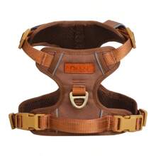 Dog Harness Vintage Color High-End Metal Hardware Pet Leash