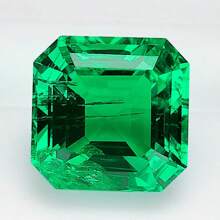 Lab Grown Colombian Hydrothermal Emerald Gemstones, Suitable For Jewelry Setting Like Rings And Necklaces - Green - Without Certificate - View 1