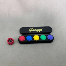 5 Stück Gonggi Steine, Gonggi Koreanisches Spiel, Koreanisches traditionelles Reflexherausforderungsspiel, Koreanisches Volksklassik Mini Greifstein Hand-Auge-Koordinationsspiel für TV-Fans, Steinwurfspiel mit doppelseitigen Koreanischen Varianten Jebi Chagi, Gong-Gi, Biseokchigi, Paeng-Y, DDAKJI, Familienreisespiele - Verschiedenfarbig - Übersicht 5