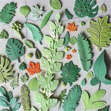 1pc Nature-Inspired Green Leaf, Rose Leaf, Elm Leaf, Turtle Back Leaf Silicone Cake Chocolate Mold, High-Quality Silicone Mold For Fondant, And Durable Kitchen Silicone Mold, Suitable For Various Holiday Cake Decorations - Forest Green Leaf Silicone Mold - View 3