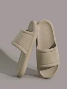 Unisex Indoor Home EVA One-Piece Slippers, Simple Solid Color Lightweight Soft Flexible Bathroom Shower Non-Slip Casual Slippers For Home Use, Suitable For Teen, Summer Casual, Outdoor Athletic, Vacation Travel, Graduation Gifts, Birthday Dress Accessories