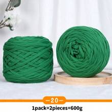 2 Packs, Total 600g, Fabric Strips, Woven Cushions, Woven Bags, Handicraft Yarn, Large Balls Of Yarn - 2 Large Pieces Of Fabric Strips - View 27