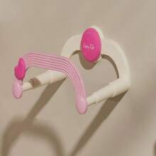 1pc Heart-Shaped Expandable Bathroom Shelf, Wall-Mounted Storage Rack Holder For Sink/Vanity/Kitchen/Balcony, No-Drill