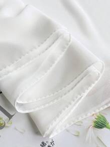 1 Peça Lenço Quadrado de Chiffon Sólido de 110cm para Mulheres, Estilo Fino para Decoração Diária, Bandana para o Verão