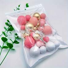 18pcs/4-Color Cake Decorative Balls Set, New Arrivals Cake Decorations For Birthday Party, Wedding - Multicolor - View 11