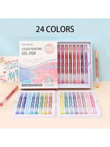 88/40 Farben Metallic Glitzer Gelschreiber Set, extra große Kapazität Glitzer Gelschreiber, Glitzer-Effekt, attraktiv, geeignet für Malbücher, Textmarker, 1mm, Grundschul-Kunst-Zeichenbücher, stapelbare farbige nicht-transparente Papiere, Hochleistungs-Textmarker, Glitzer-Gelschreiber, Zeichenstifte, geeignet für Schüler-Markierungen - Verschiedenfarbig - Übersicht 14