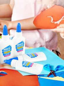 学生手工白胶白乳胶diy小胶水白胶木工专用胶水家用学校办公用手工艺家具木材粘合白乳胶 - 彩色 - 查看 3