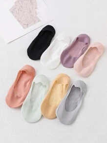 1/8 Pair Thin Invisible Socks, Candy Color Women Invisible Socks Suitable For Spring/Summer, Non-Slip - Multicolor - View 8