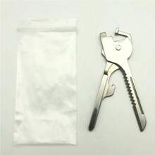 1pc Utili-Key 6 In 1 Chain Screwdriver Opener, Knife, Stainless Steel Mini Multi-Tool EDC Hot, Mini Bottle Opener Chain Tool, Multifunctional Tool