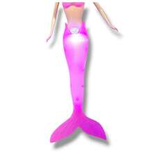 Mermaid Doll +  With Mirror And Comb Flashing Tail Gift Ok117 - ngẫu nhiên - Xem 4