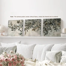 1 pièce Impression sur canevas d'art mural d'olivier, style art déco classique moderne, affiche de peinture à l'huile encadrée, thème paysage, motif unicolore, pour décoration intérieure/extérieure pour salon, chambre, cuisine, salle à manger, salle de classe, thème paysage, style de décoration artistique, style classique, style moderne, automne, printemps - Multicolore - Voir 8