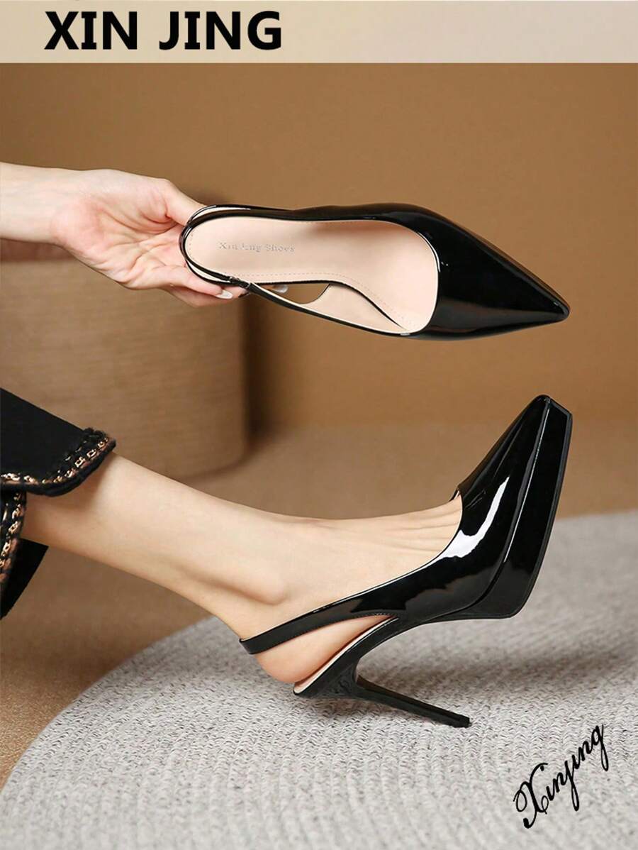 New Arrival Fashion Single Platform High Heels For Women, Backless Shoes,Sexy,Party,Stilettos Heels - Black - View 1