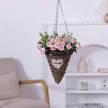 1/3/5pcs Romantic Artificial Flowers Centerpieces Plastic Flowers Tea Roses Bouquet Fake Plants Eucalyptus Leaves For Wedding Room Home Hotel Party Event New Years Gifts Handheld Flower Arrangement For Valentine's Day Wedding/Home/Bedroom/Living Room/Table Decoration/Bride's Bouquet/Outdoor Garden Birthday Graduation