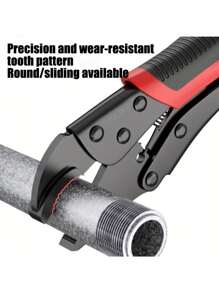 Heavy Duty Pliers - Multi-Function Pliers - Vise Grip - Clamp Pliers, Can Clamp Pipes, Ergonomic Black Handles With Red Accents, Suitable For Pipe Maintenance, Machinery, Pipes, Auto Repair And Household Maintenance. - Multicolor - View 9