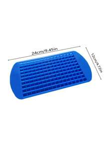 1 pieza Molde de cubitos de hielo de silicona de color opcional con 160 mini cubos y molde de liberación fácil para hielo triturado y arena de hielo