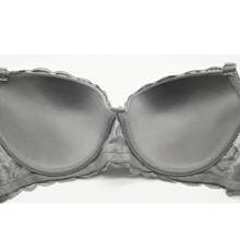 RITA SENSUAL FLORAL LACE BRA CUP B (3 PCS) - Grey - View 7