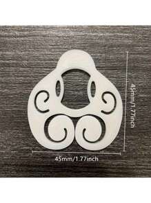 1 pieza Botón multifuncional de blusa de mujer para estilo de moda en camisetas y cinturones - Botón blanco multifuncional de blusa - Multicolor - Ver 5