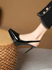 New Arrival Fashion Single Platform High Heels For Women, Backless Shoes,Sexy,Party,Stilettos Heels - Black - View 6