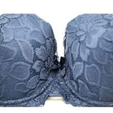 RITA SENSUAL FLORAL LACE BRA CUP B (3 PCS) - 海軍藍 - 查看 4