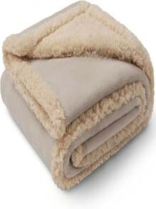 1pc Waterproof Fleece Blanket/Throw, Sofa Cover, Pet Blanket, Dog Cage Pad, Sofa Cushion, Cat Bed Mat, Dog Bed Blanket