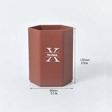 1pc Customized Hexagonal Pen Holder, Simple & Elegant Desk Organizer For Office, School Student - Multicolor - View 10