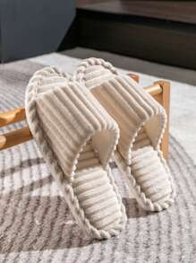 男女通用春夏室内拖鞋，露趾套脚拖鞋，适合卧室、客厅等四季穿着，情侣及家庭皆宜，适用于木地板等家居环境。 - 彩色 - 查看 14