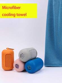 Outdoor Sports Portable Cooling Sensation Fitness Sweat-Absorbent Breathable Quick-Dry Silicone Covered Mini Towel Summer, Holiday Home Bathroom Decor Beach Essentials Back To School