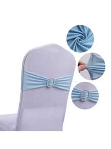30/10/1 Piece Of Spandex Elastic Chair With Bowknot For Wedding Reception - Universal Elastic Chair Cover Strap, Buckle Slider Suitable For Decorating Chair Waistband, Birthday Party, Wedding Party, On-Site Chair Backrest Decoration And Fixation For Banquets, Parties, Hotel Events Suitable For Birthdays, Weddings, Graduation Ceremonies, Welcome Parties, Hotel Conference Halls, Auditoriums