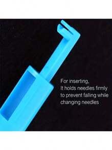 1pc Sewing Tool For Elderly, Automatic Needle Threader, Household Sewing Machine Accessories, Plastic Quick Sewing Needle Threader - Blue - View 7