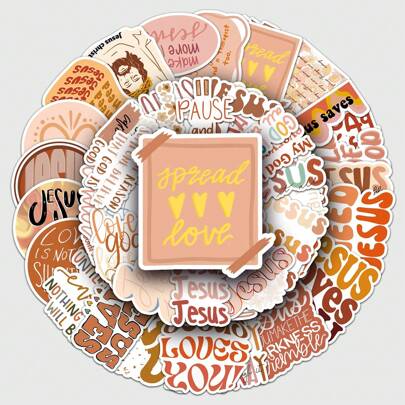 50 Adet Bohem Tarzı JD Karakterli İngilizce Sevimli Komik Estetik Çıkartma Seti, Su Geçirmez Çıkartma Seti, Yetişkinler ve Gençler İçin Bavul, Su Şişesi, Telefon, Dizüstü Bilgisayar, Kaykay, Kask Süslemek İçin Uygundur, Kendinden Yapışkanlı