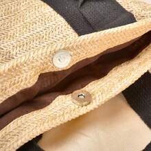 Custom Beach Bag, Burlap Tote Bag, Custom Straw Bag, Custom Name Or Logo, Bridal Shower Gift, Wedding Gift, Bachelorette Party Beach Bag, Bridesmaid Proposal Bag, Mother's Day Gift, Thanksgiving Gift - Multicolor - View 8