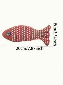 1pc Cat/Dog Lover Gift And Dog/Cat Mom Love Pet Toy Fish, Simple And Practical Multifunctional - Multicolor - View 2