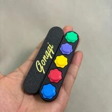 5 Stück Gonggi Steine, Gonggi Koreanisches Spiel, Koreanisches traditionelles Reflexherausforderungsspiel, Koreanisches Volksklassik Mini Greifstein Hand-Auge-Koordinationsspiel für TV-Fans, Steinwurfspiel mit doppelseitigen Koreanischen Varianten Jebi Chagi, Gong-Gi, Biseokchigi, Paeng-Y, DDAKJI, Familienreisespiele - Verschiedenfarbig - Übersicht 8