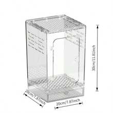 1pc Acrylic Lizard/Gecko/Snake/Tree Frog Reptile Terrarium Habitat Tank, Sold Separately Without Other Decorations - Multicolor - View 8