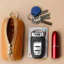 1pc Key Holder Pouch Small Compact Unisex Key Bag Large Capacity Minimalist Korean Cute Key Organizer For Home Use For Women Wallet Mini Wallet Purse Wallet Coin Wallet - Black - View 5