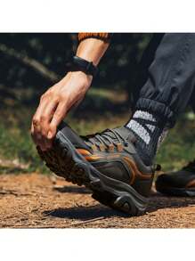 Men's Low-Top Outdoor Camping Sports Shoes, Breathable Casual Comfortable Hiking Trekking Workwear Sneakers