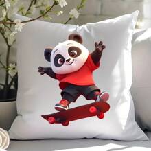 Cute Panda Graphic Heat Transfer Printing, Unisex Design, Popular Logo Applique Suitable For Garments, Backpacks, Hats, Pillows, DIY