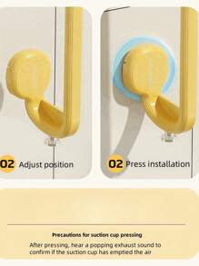 Paper Towel Holder - Suction Cup No-Drill Cabinet Paper Hanging Rack, Paper Roll Holder, Upgraded Kitchen Roll Dispenser - Multicolor - View 10