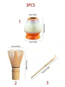 1/3/4 keramische matcha set, glazuurvariatie, matcha kom, matcha garde, matcha beker, roerstaafje, matcha thee ceremonie gereedschapsset, voor matcha dessert & drank bereiding, Japanse geschenkdoos set terug naar school