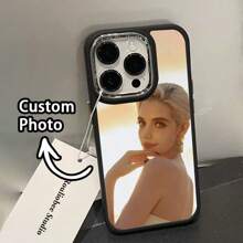 DIY 定制手机壳适用于 iPhone 16 15 14 13 12 11 Pro MAX XR XS X，个性化手机壳带照片，手机壳带生日情侣照片，适用于家庭宠物和狗