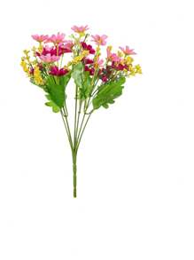 1/3/5 pièces Bouquet de fleurs de marguerite artificielles. Cadeaux de la Saint-Valentin, décoration de mariage, fleur à tenir dans la main de la mariée, fleur de poignet, matériel pour maison, salle à manger, chambre à coucher, vase, décoration florale DIY, matériel pour gâteau d'anniversaire, décoration du Nouvel An, accessoire photo, décoration d'automne