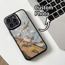 Custom Photo Photo Phone Case Compatible With Iphone 11 12 13 14 15 16 Pro Max XS XR XSMAX Create Your Own Personalized Photos With Custom Photos, Beautiful Souvenir Photo Custom Design - Black - View 8