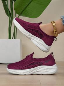 Women's Breathable Mesh Middle-Aged & Elderly Comfort Walking Shoes, Lightweight Non-Slip Casual Sports Shoes, Spring/Summer