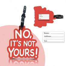 Rapid Identification Tag For Travel Baggage,Creative PVC Luggage Tags, Soft Rubber, Airport Check-In, Boarding Passes, Backpack Identification, Tag Prevention, Pendants, Luggage Identification Bag For School School Accessories School Stuff - Nhiều màu - Xem 8