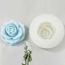 1/2 Piezas Molde de silicona creativo en forma de rosa, moldes de flores hechos a mano excelentes para decoración de velas de boda, fiesta de cumpleaños, accesorios de joyería DIY, aromaterapia, yeso, jabón, velas aromáticas, cera para tazas, artesanía de resina y arcilla polimérica, fácil desmoldado, suministros para hacer regalos de decoración para el hogar para graduación, fiesta de cumpleaños, decoración de festivales