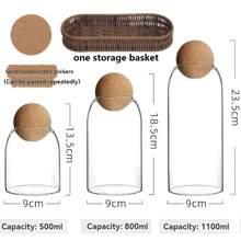 Juego de regalo, botella sellada de corcho esférico suave de alta calidad | Resistente a temperaturas de -20°C a 150°C | Y tarro de almacenamiento de cocina | Regalo de lujo